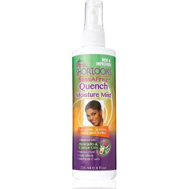 Luster’s Pink ShortLooks SassyFraz Quench Moisture Mist – 8 oz - ANNS BEAUTY SUPPLY